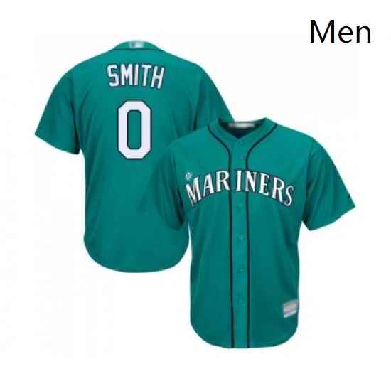 Mens Seattle Mariners 0 Mallex Smith Replica Teal Green Alternate Cool Base Baseball Jersey